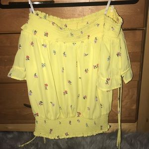 Off the shoulder crop top